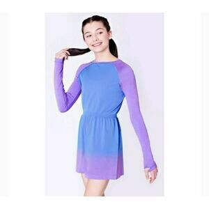 Ivivva Girls Dress Officially Awesome SZ 14 Blue